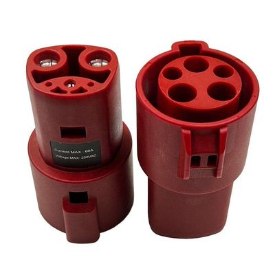 AC 10 KW タイプ 1 テスラ EV 充電器アダプタ SAE J1772 テスラ急速充電アダプタ 60A へ