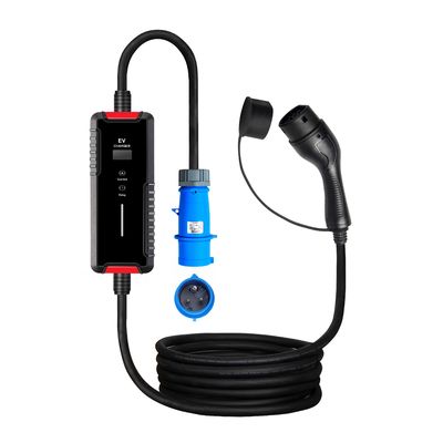 7KW EV車の充電器のタイプ2新しいエネルギー車の充満山AC調節可能な家の使用