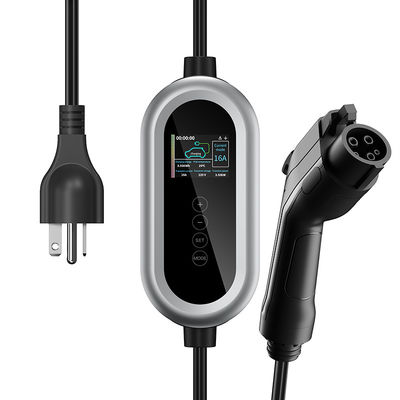 AC家EVの充電ステーション16Aのタイプ1の電気自動車の充電器のAmercianの携帯用スマートな標準