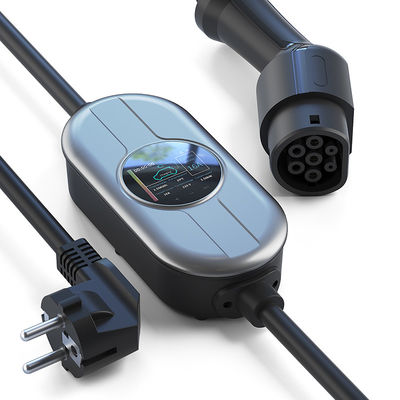 制御箱AC 230V現在の調節可能な家EVの充電器を持つ50/60Hzタイプ2携帯用EVの充電器