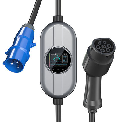32A Chargepointの家の屈曲7.36kwの携帯用電気自動車の速い充電器のタイプ2