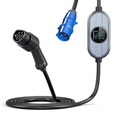 32A Chargepointの家の屈曲7.36kwの携帯用電気自動車の速い充電器のタイプ2