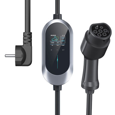 最高32A現在の調節のタイプ2 EVの速い充電器、OEM AC携帯用電気自動車の充電器