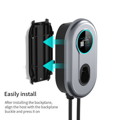 240V 16Aのレベル2のWallbox EVの充電器J1772はNEMA 14-50のプラグの電気自動車の充電器をケーブルで通信する