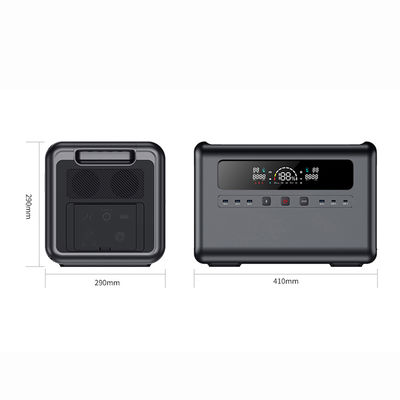 800W 最大ソーラー充電入力ポータブル発電所 2400W LiFePO4 バッテリー